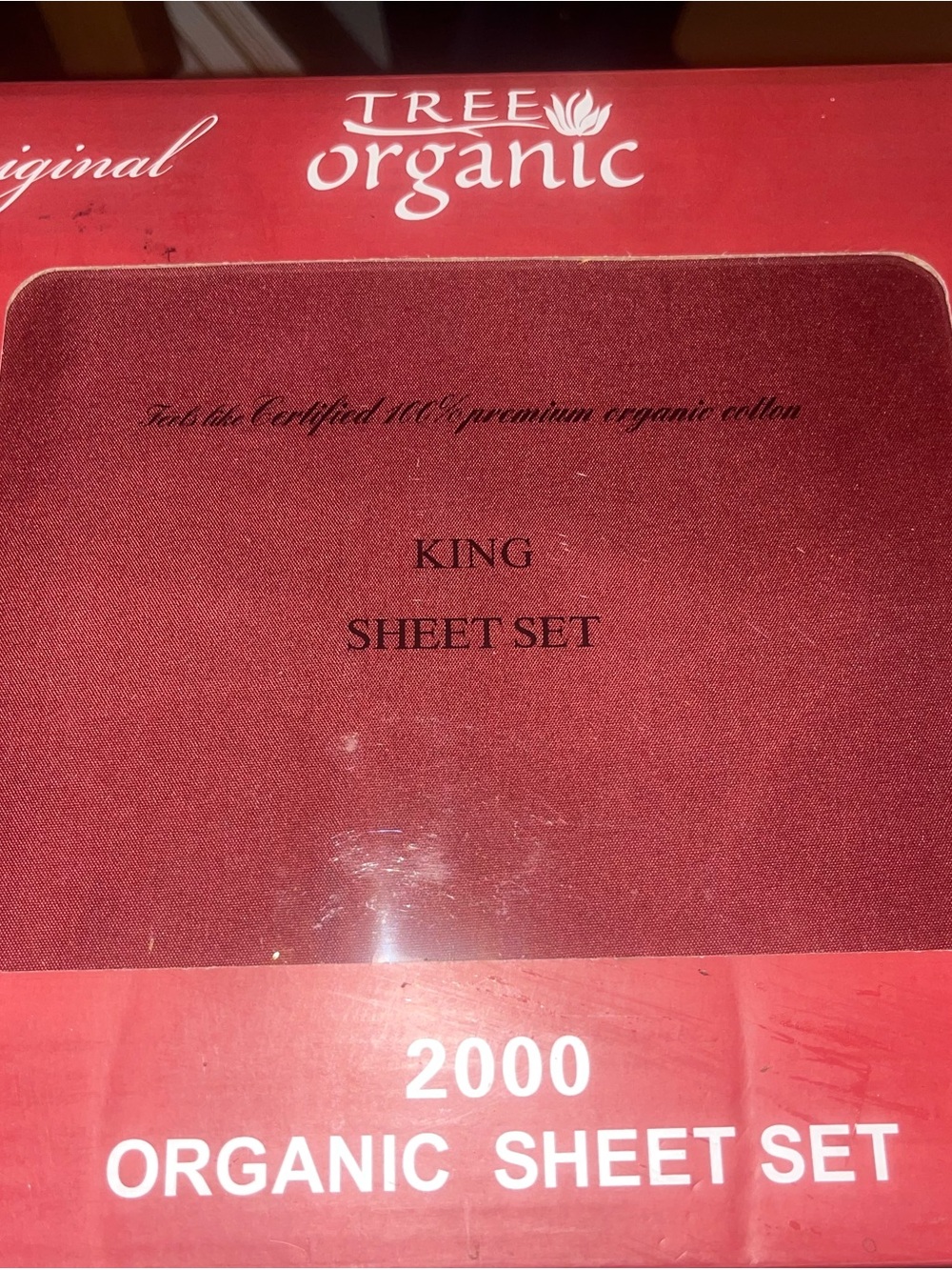 King Sheet Set - Deep Red